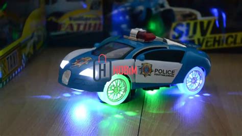 Sesli ışıklı polis arabası